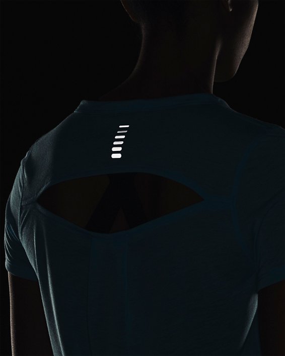 Women's UA Breeze 2.0 Trail T-Shirt, Blue, pdpMainDesktop image number 3